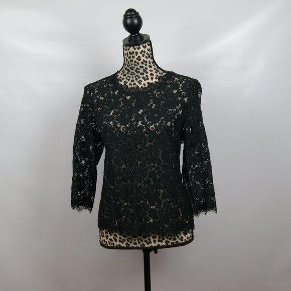 Talbot black lace top - Picture 3 of 11
